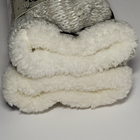 MINX NY Aromasoles▪︎Infused, Sherpa Socks w/rubber soles▪︎Sequin Speckled *New* - Picture 5 of 12